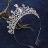 Princess Elegant Queen Baroque Rhinestone Tiara Wedding Hair Accessories Crystal Crown Bride Crown