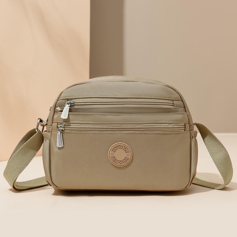 Damska torba na ramię z wieloma kieszeniami Lekka nylonowa torba crossbody dla mam w średnim wieku