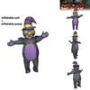 Halloween Cat Inflatable Costume With Animal Cartoon Walking Suit For Kids And Adults