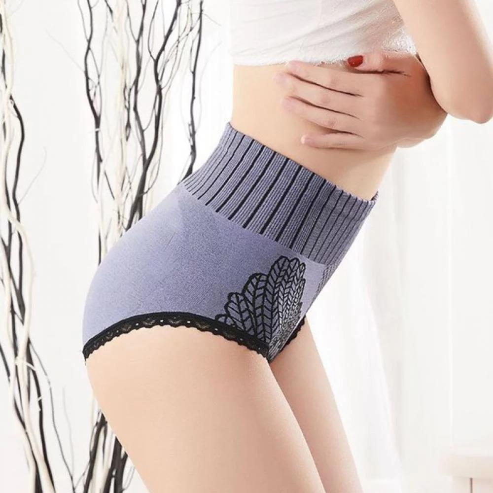 7 Pack Women High Waist Seamless Panties Soft Breathable Briefs