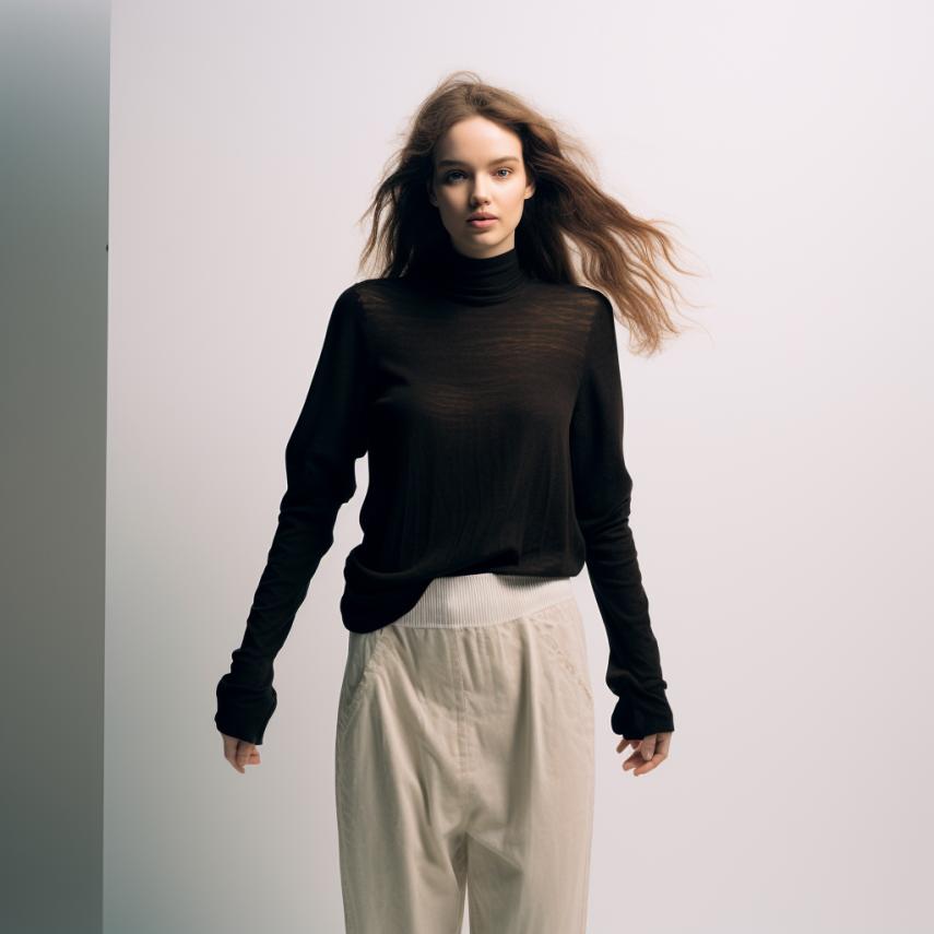 

Элегантный женский шерстяной топ с длинными рукавами – вневременной стиль и уютный комфорт