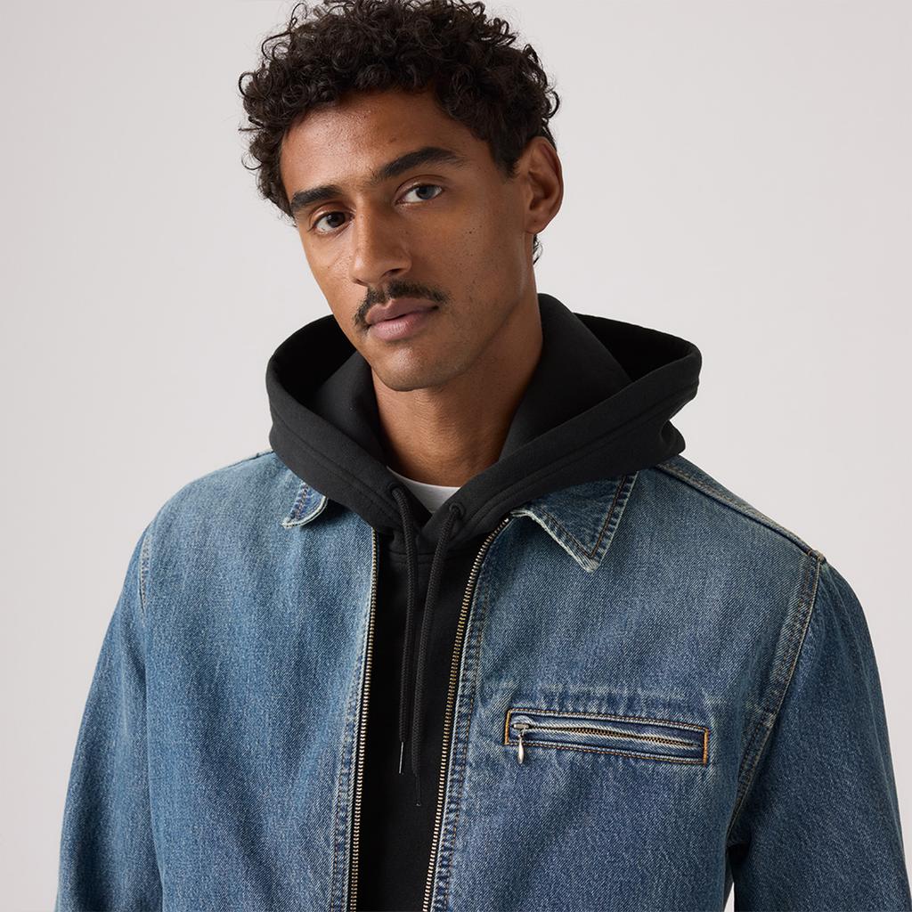 Levis American Vintage Minimalistisch Lässig Pendlerstil Klassisches Design Vielseitig Hochwertige Jeansjacke Unisex Jacken 005BL-0002