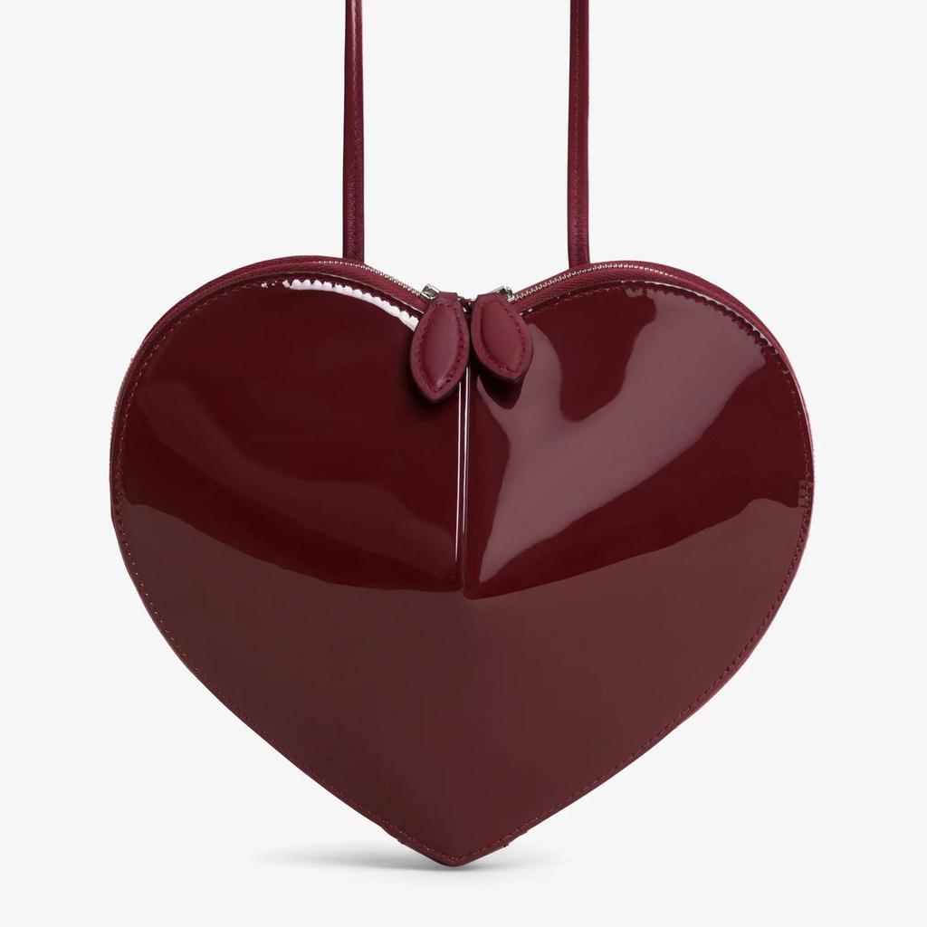 LECOEUR Genuine Leather Heart-Shaped Crossbody Shoulder Bag