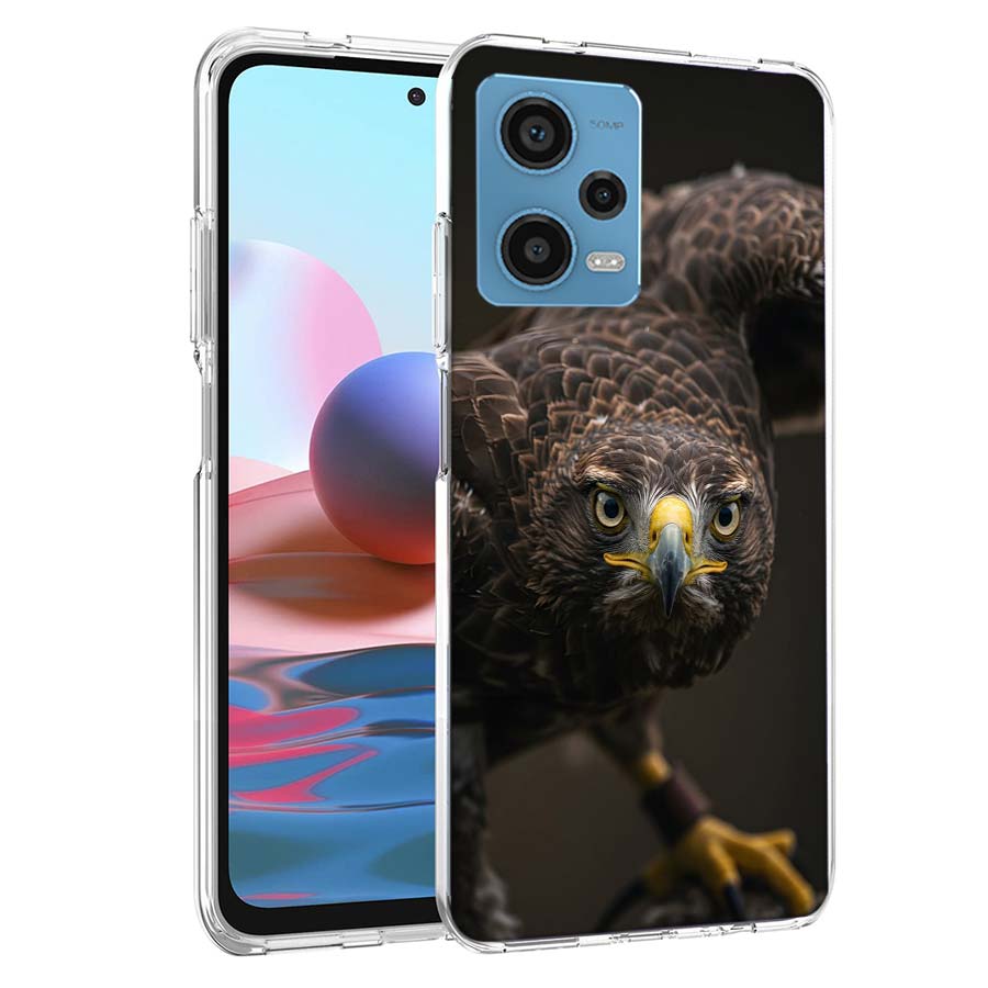 Majestic Eagle Gaze Phone Case For Redmi Note 13 12 14 15 Pro Plus 13R 11 11T 11E 11S 10 Pro 10S 9 9S Cover Cell Clear TPU Capa