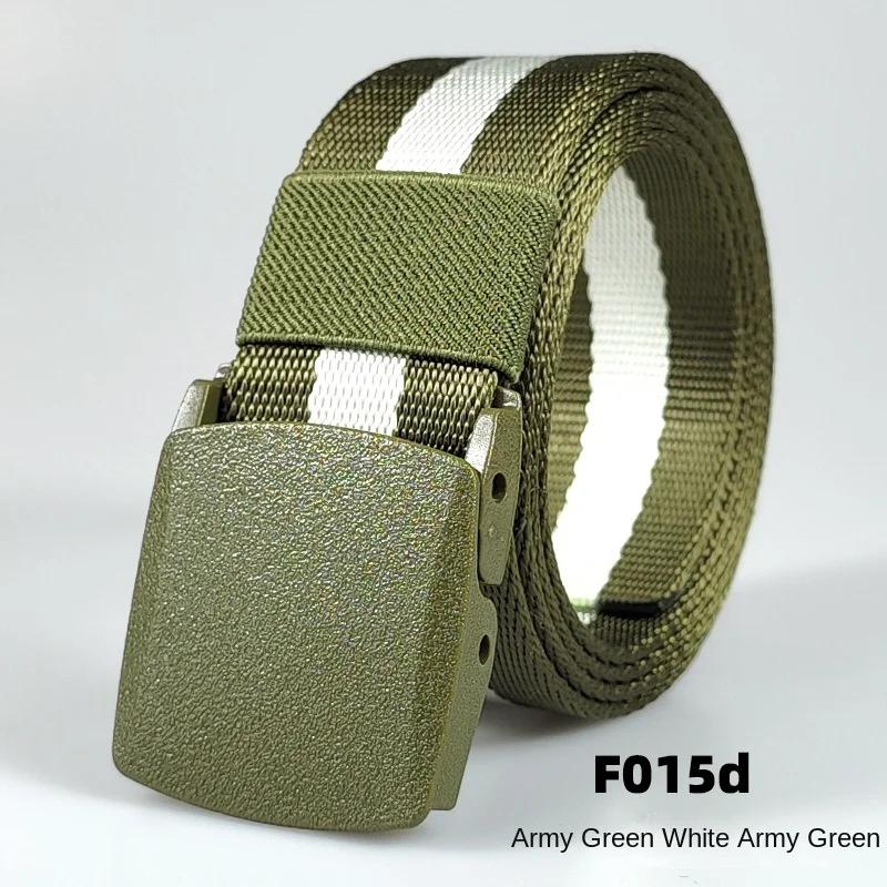 Black Automatic Buckle Nylon  Belt  Waist Canvas Belts Outdoor Strap Travel Sports Belt for Men and Women