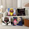Funny LBP Sackboy Pillow Case Fashion Square Pillowcase Bedroom Sofa Room Ins Decoration Leisure