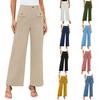 2025 Autumn Asymmetrical Long-Sleeve T-Shirt & Wide-Leg Pants Casual Loungewear Set