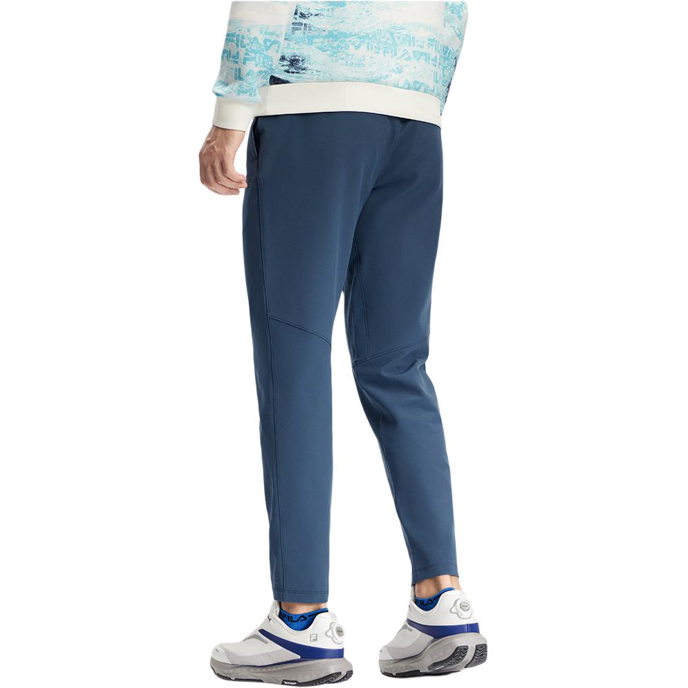 Fila Solid Color Straight Leg Casual Woven Knitted Sports Pants Men Pants Deep-Abyss-Blue A11M411805FDB