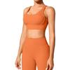 Cross-Back Shockproof Sports Bra: European-American Fitness Tank Top with Thin Straps for Yoga and Nude Comfort