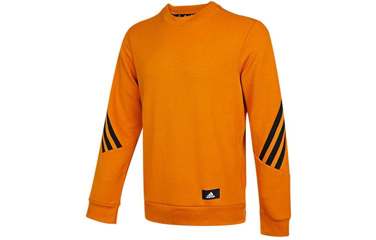 Adidas Sweatshirts Men s Yellow Crew Neck Moderate Regular H46541 4XL