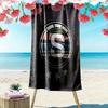 Iron Sparta Print Beach Towel, Large Soft Quick Dry Towel for Beach Camping Swimming