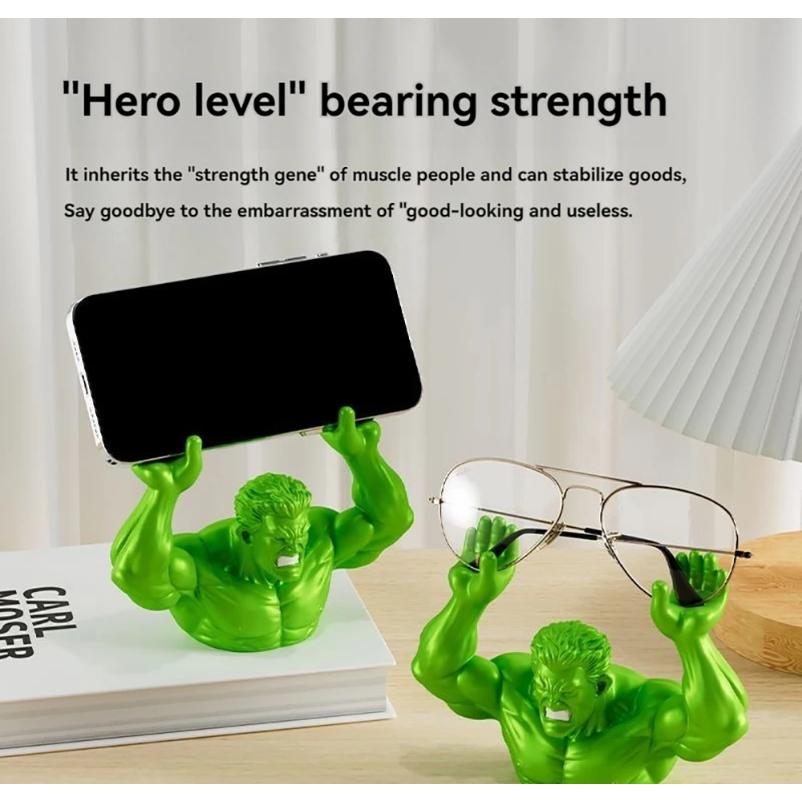 Funny Muscle Man Desktop Organizer Stand Holder for Glasses Phone Cigar Pen Home Living Room Desk Decor