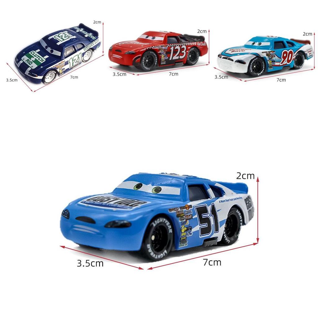 Durable Cars Lightning Mcqueen Alloy Toy Model Sheriff And Cabrera For Kids