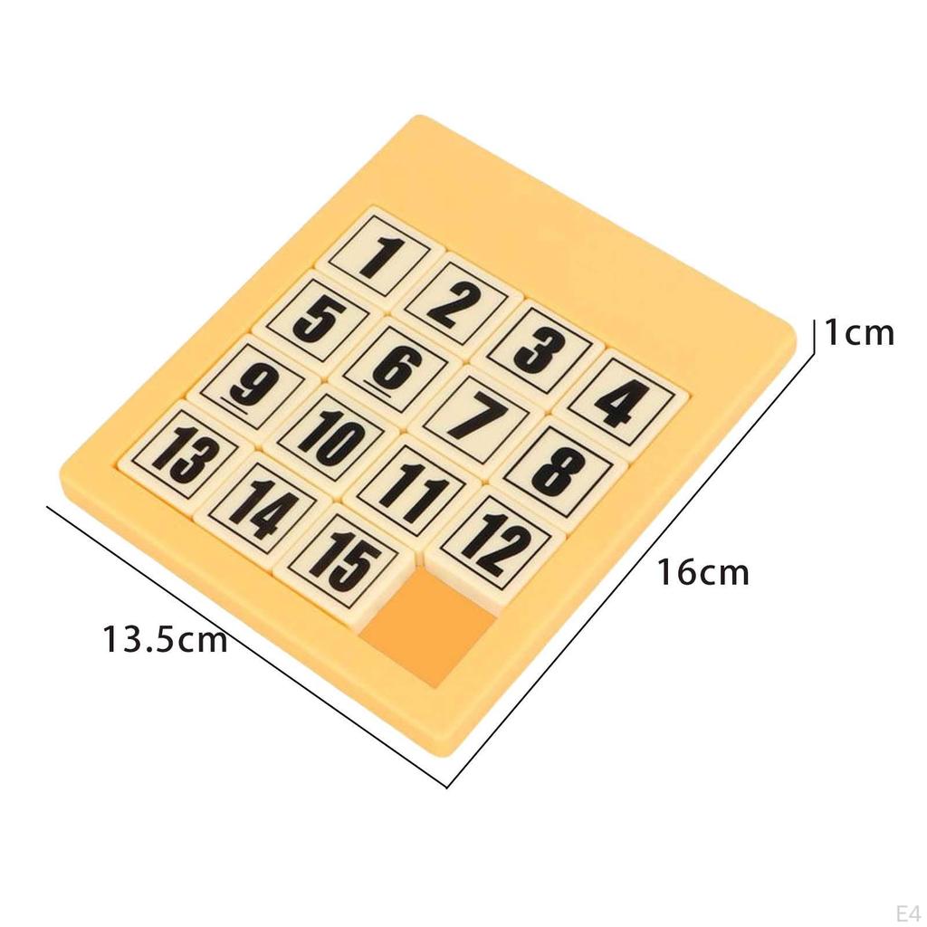 15 Number Puzzle, Educational Portable Digital Puzzle for