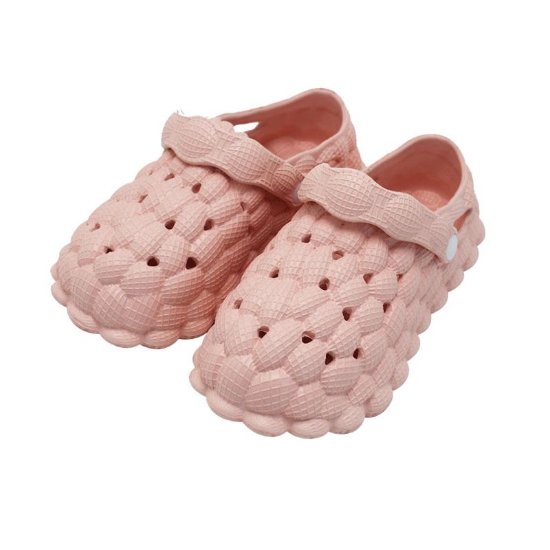 

Гарячий Розпродаж Взуття Клоги для батьків та дітей Літні дитячі тапочки для хлопчиків Милі дитячі сандалі Баотоу для дівчаток Модні мюлі та клоги 33-34 рожевий