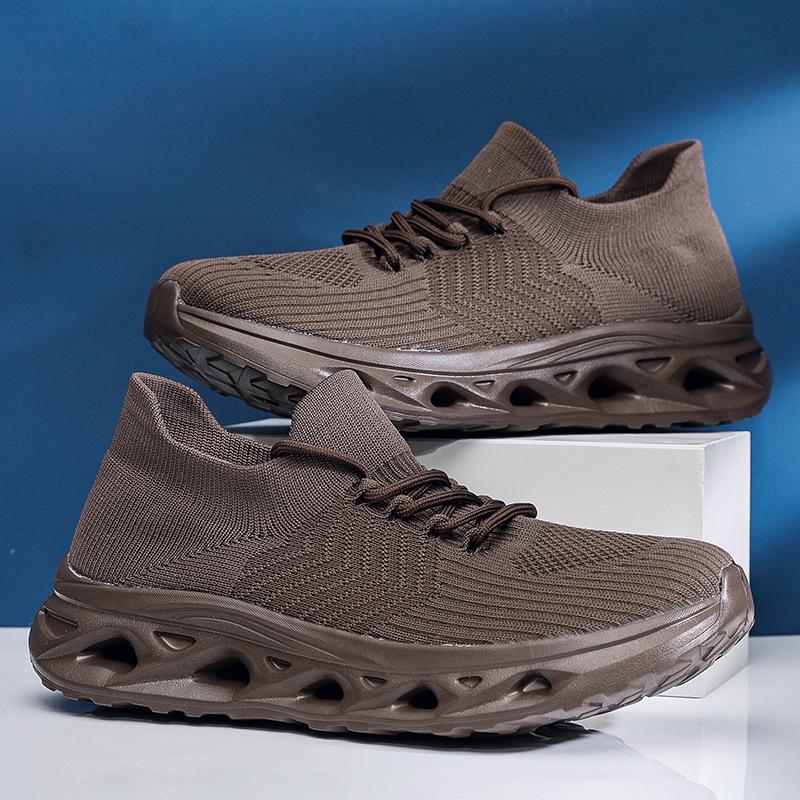 Summer casual shoes mesh fly-woven comfortable cold sticky sports shoes men's and women's lightweight running shoes