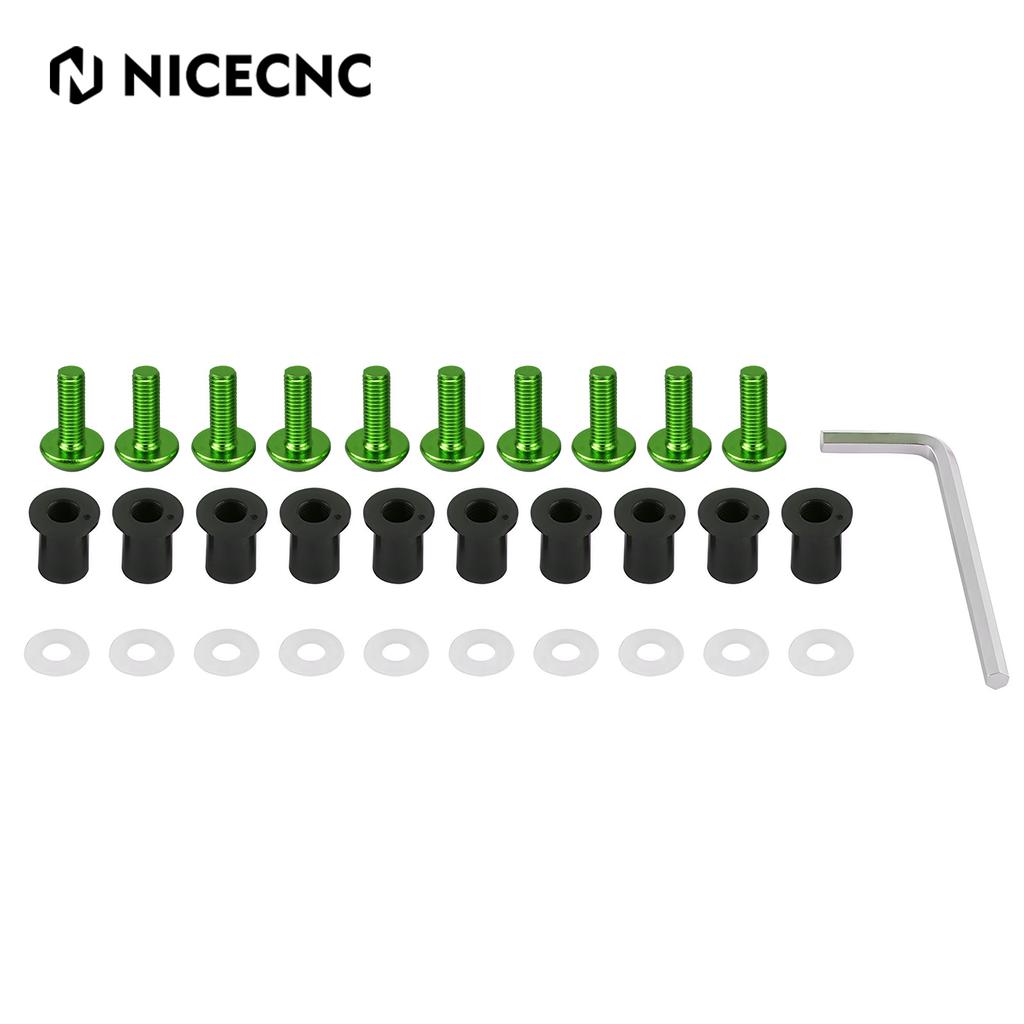 10PCS M5 Windshield Windscreen Fasteners Screws Bolts Nut Kit For Yamaha KTM Honda BMW Suzuki Kawasaki Ducati Aprilia Triumph