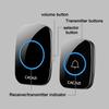 DC Wireless Waterproof Doorbell with battery A10 black 300M Remote 36 chimes Cordless Home Cordless Call Bell