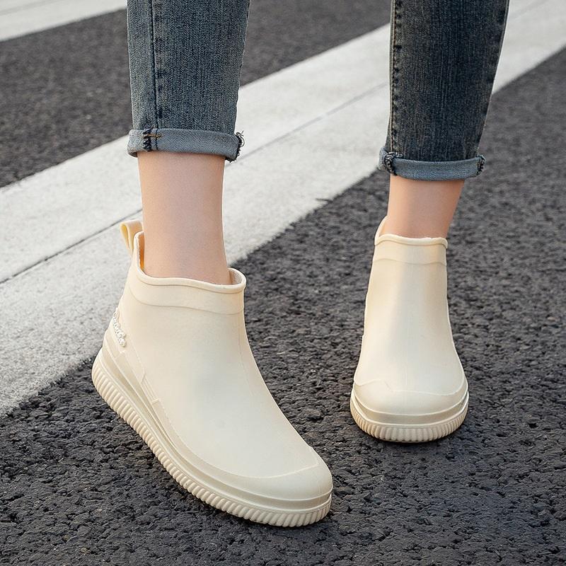 Women's Fashion Outdoor Anti Slip Lightweight Rain Shoes Rubber Shoes