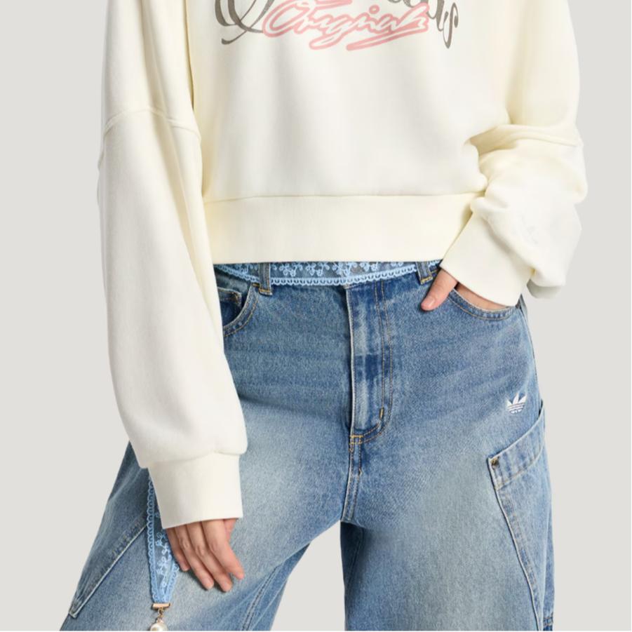 Adidas Originals Gfx Solid Color Comfortable Relaxed Soft Sweatshirt Women sweatshirt KR2623