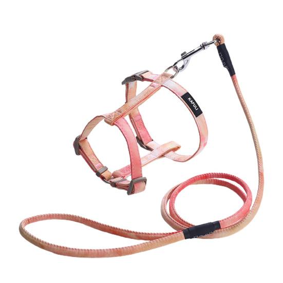 Dog Leash Traction Tool Adjustable Chest Strap Dog Leash and Harness Set