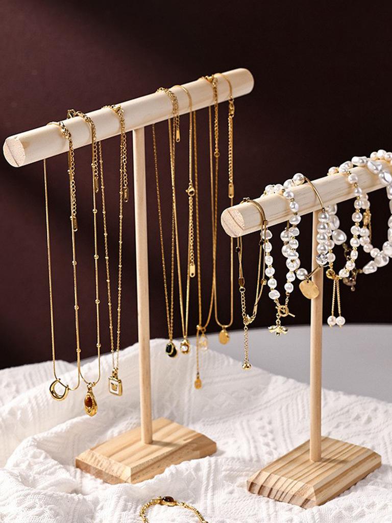 Jewelry Storage Display Rack Solid Wood Bracelet Necklace Watch Multifunctional Storage Display Rack Store Counter Display