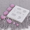 DIY Silicone Mold for Pendant Making, Resin Casting Mold for Epoxy Jewelry Making, Heart&Oval&Droplet&Octagon Shapes, Perfect for DIY Crafts
