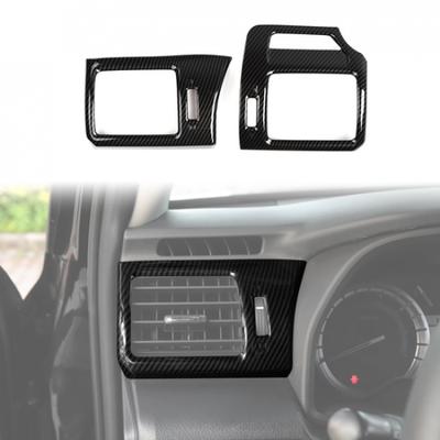 Side Air Conditioner Outlet Vent Decor Cover Trim for 4Runner 2010+ Carbon Fiber