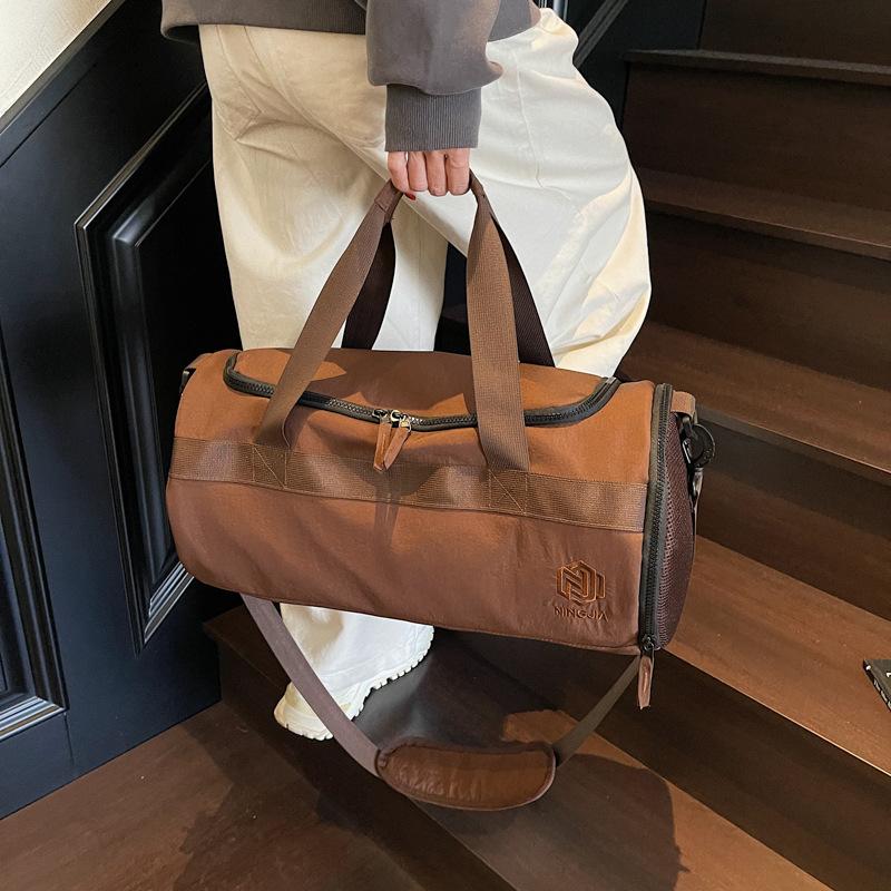 Dry and Wet Separation Large Capacity Gym Bag Swimming Sports Bag Short-Distance Travel Bag with Separation Shoes Bags