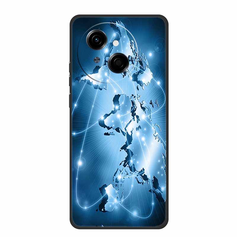 For Tecno Spark 40C Phone Case 6.67" Fashion Photos Black Silicone Soft TPU Case For Tecno Spark 40C Back Cover Cases 40 C Coque