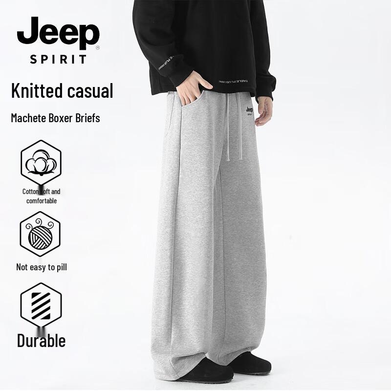 

JEEP SPIRIT Men s Street Style Loose Straight Leg Pants 2XL