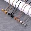Titanium Steel Fitness Series Pendants Dumbbell Sports Necklace  Friends Birthday Gift