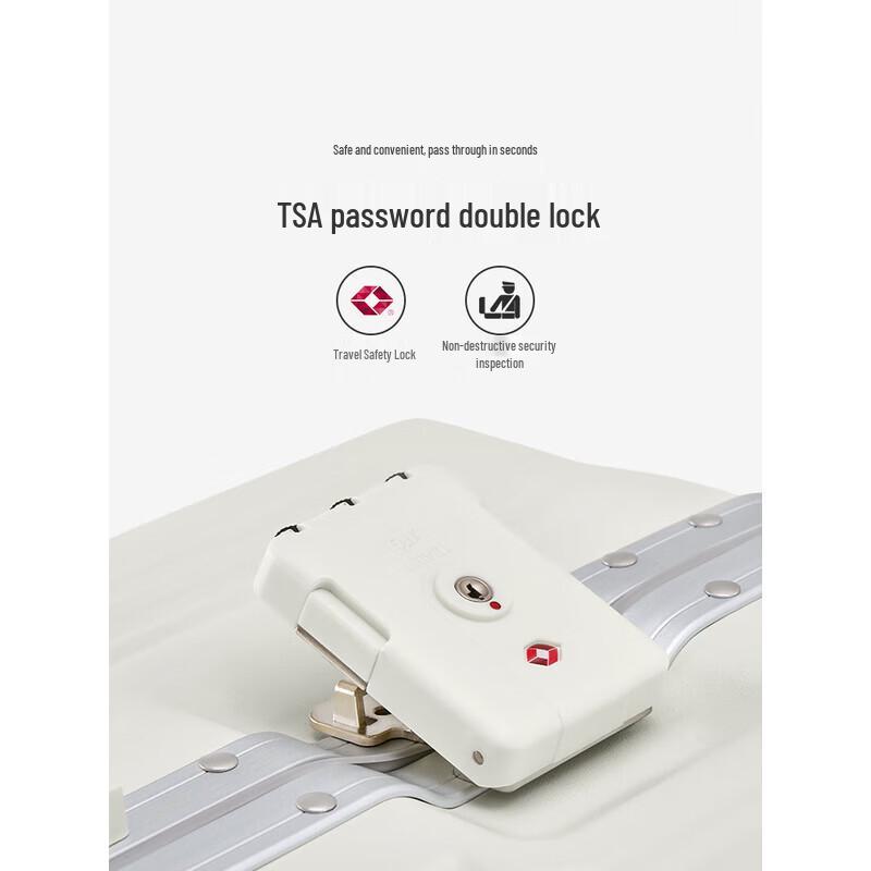 OIWAS Aluminum Frame Hardshell Travel Suitcase
