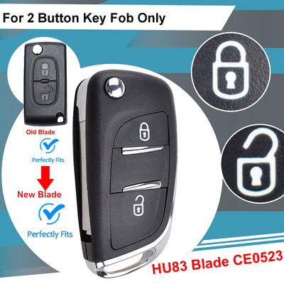 Flip Remote Smart Key Fall Abdeckung Shell 2 Taste Für 3008 Peugeot Erwarten Partner Citroen C3 Picasso C2 C3 C4 Aircross Versand C8