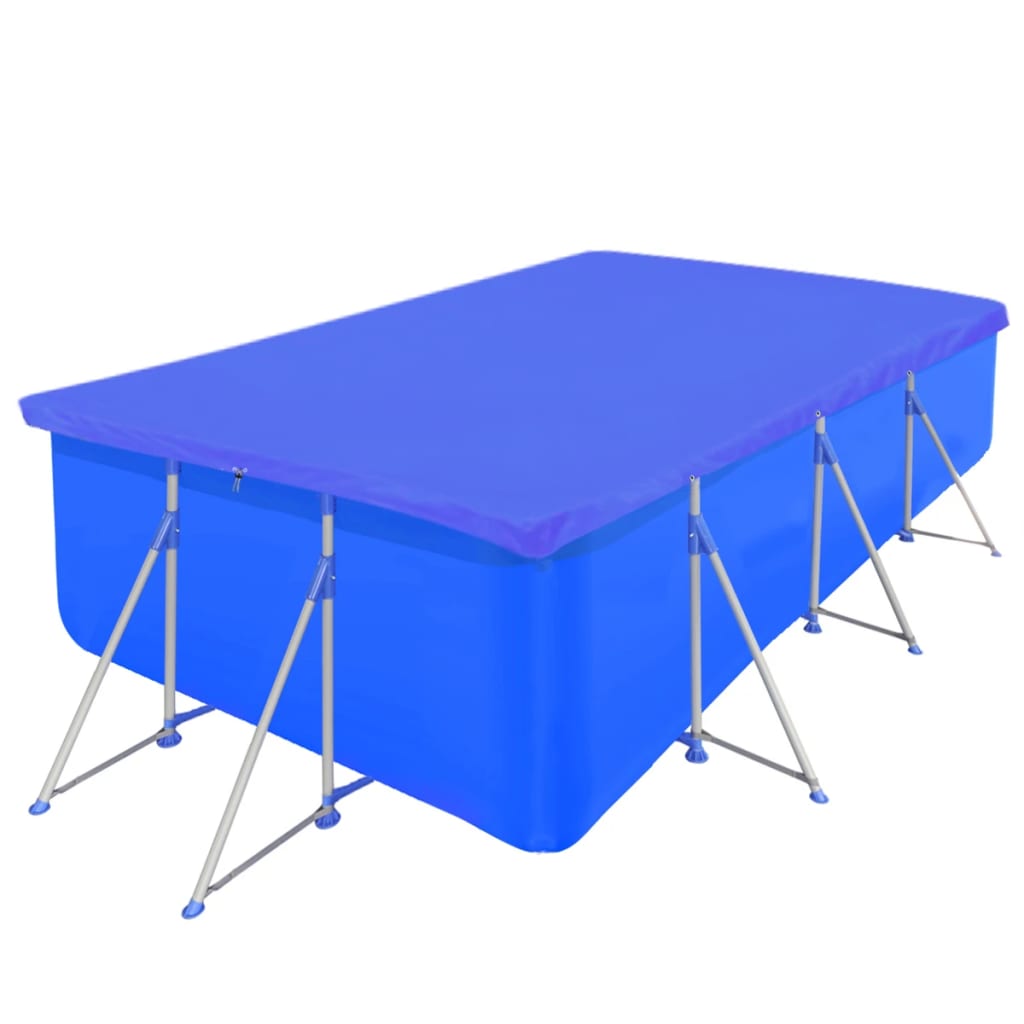 vidaXL Poolabdeckung PE Rechteckig 90 g/qm 394x207 cm