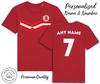 Turkey Strip T-Shirt 2024 Personalised Name and No Family Kids Baby, Football Euro