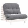 Vidaxl Sofa Rozkładana Typu Futon, Z Materacem, Biała, 90X206X11 Cm