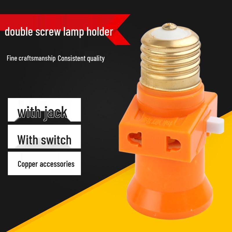 LED Bulb Screw-in Bayonet Pendant Lamp Holder with Switch, E27/B22, Free Shipping