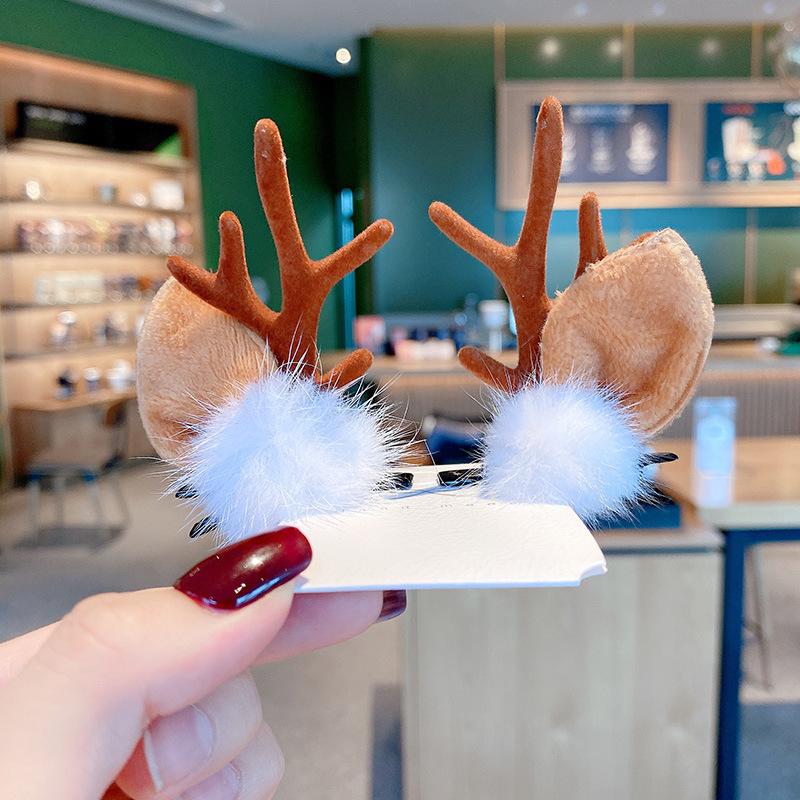 

Christmas Reindeer Antler Hair Clips - Cute Decorative Hair Accessories for Kids & Adults