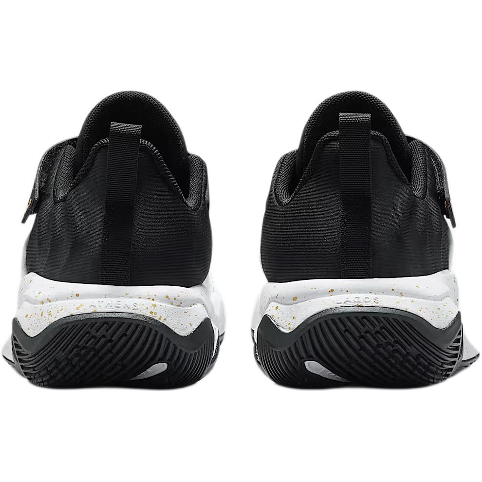 Nike Giannis Immortality 4 PS Black White Metallic Gold Kids Sneakers IH7665-003