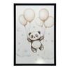 Plakat Uśmiechnięta Panda Z Balonami Plakat Uśmiechnięta Panda Z Balonami, 30X40 Cm, Rama Drewniana Jasny Dąb, Papier Matowy 230 Gsm