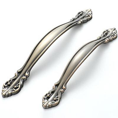 Cabinet Pull Kitchen Cupboard Door Draw Handles Knobs Vintage European Style Aluminium Alloy