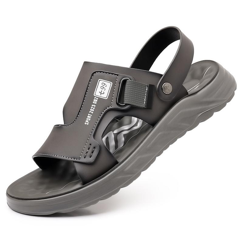Fashion 2025 Fashionable Summer New Men's Exposed Finger Breathable Casual Beach Shoes Summer Hot Trend Comfortable Soft Soled Sandals