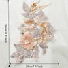 Delicate Flower Embroidered Patches Three-dimensional Clothes Patches  Wedding Dress