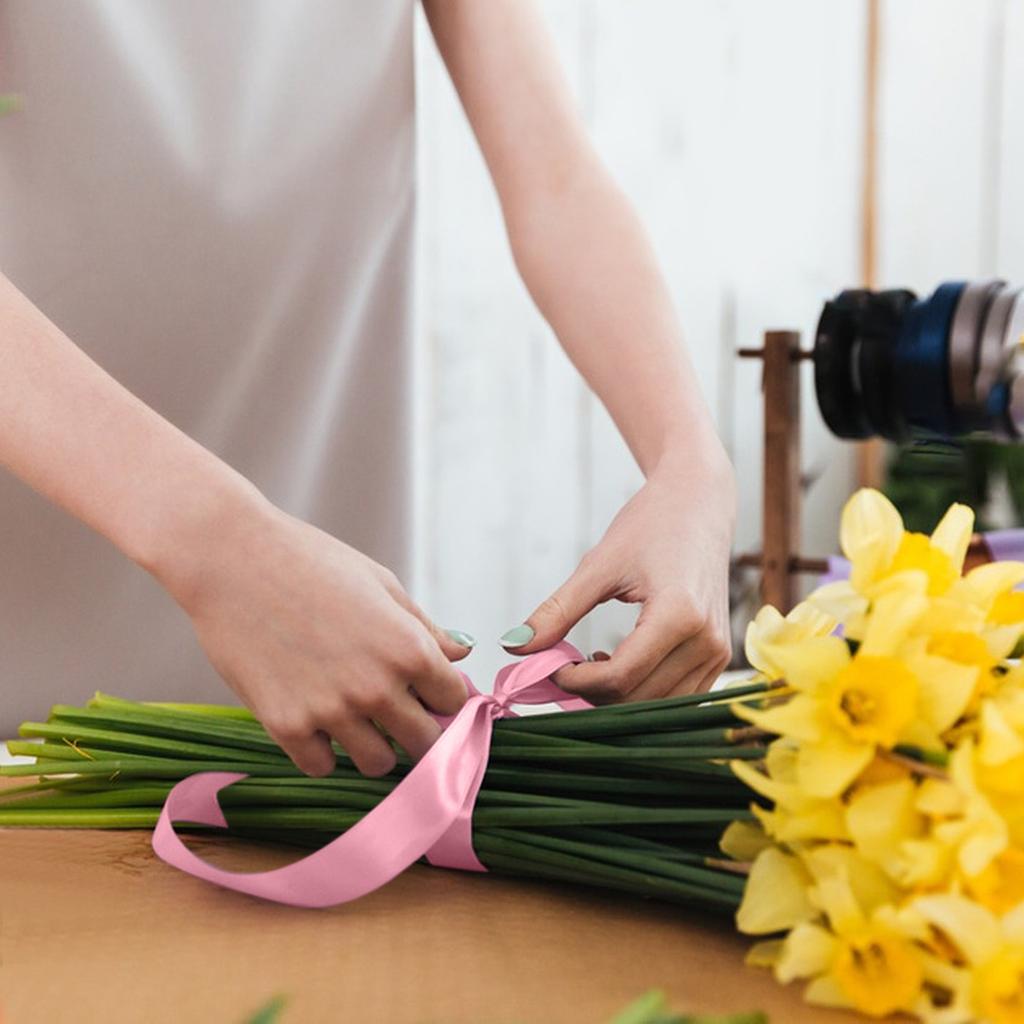 Ribbon 1.57 Inches, 25 Yards Of Satin Craft Ribbon, Single-sided Polyester Silk Headband, Flower Bouquet Ribbon, Ribbon For Gift Wrapping, Wedding