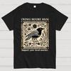 Cuervos Antes Que Hermanos Unisex Unisex 100% Algodón Verano Casual Fresca Suelta Camiseta