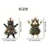 Christmas Ornament 2D Acrylic Cat Christmas Tree Design Festive Holiday Colorful Pattern Christmas Tree Hanging Decor Accessory