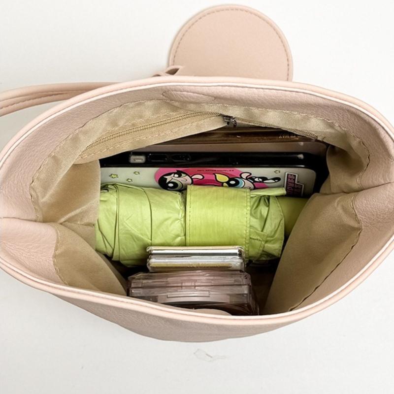 New Women Top Handle Bags  Fashiable and Versatile Shoulder Bag Soft Leather Bucket Casual Commuting Bag Summer Fashi