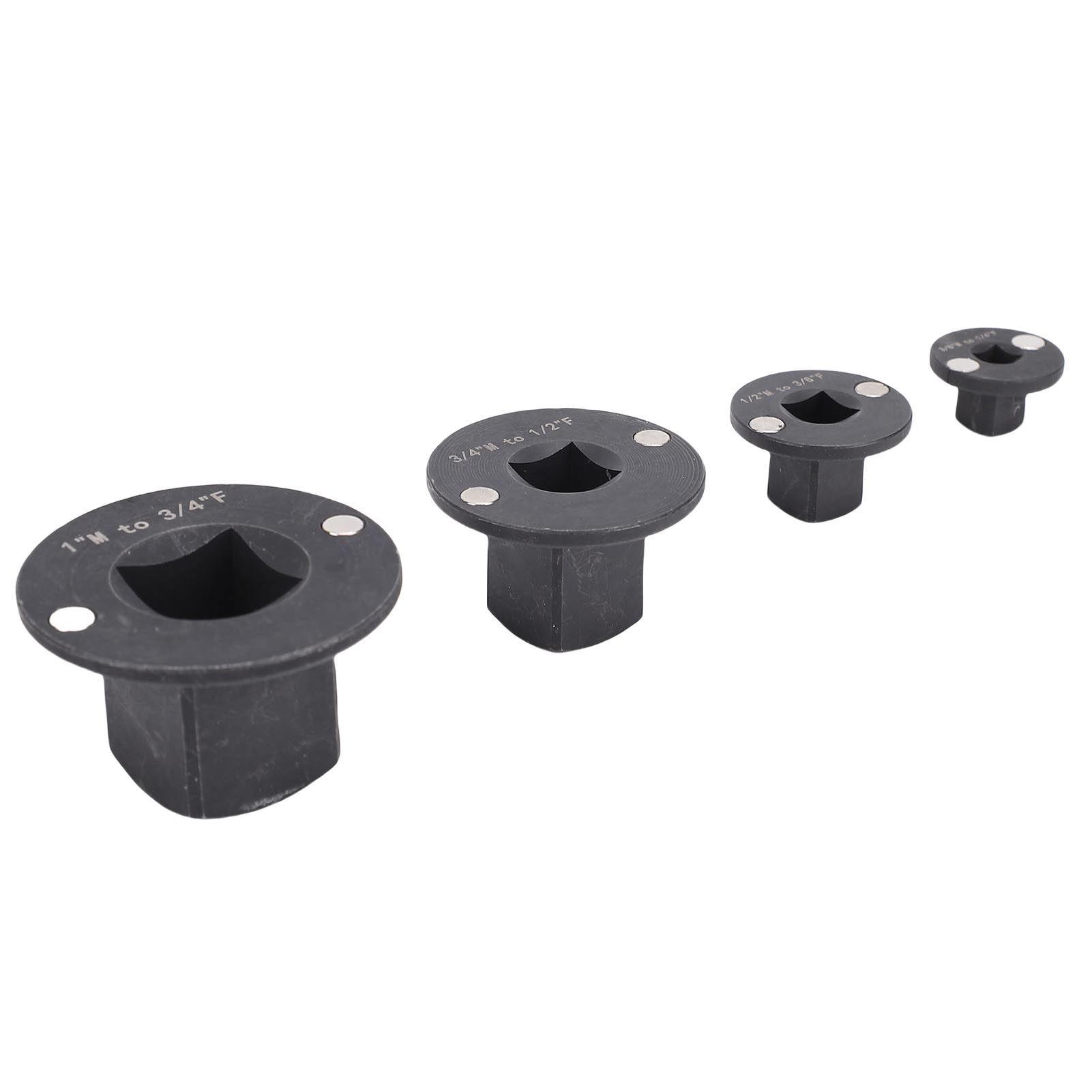 

4PCS Insert Low Profile Impact Socket Adapter Set Drive Reducing 1in M 3 4in F 3 4 in M 1 2in F 1 2in M 3 8in F 3 8in M