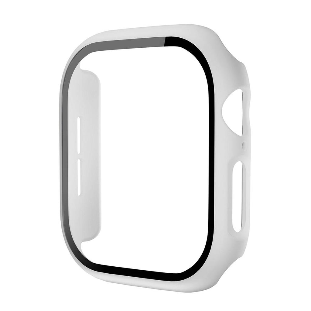 Tempered Glass+Cover For Apple Watch 42mm 46mm 45mm 44mm 41mm 40mm Hard PC Screen Protector Case iWatch Series 11 10 9 8 7 6 SE3